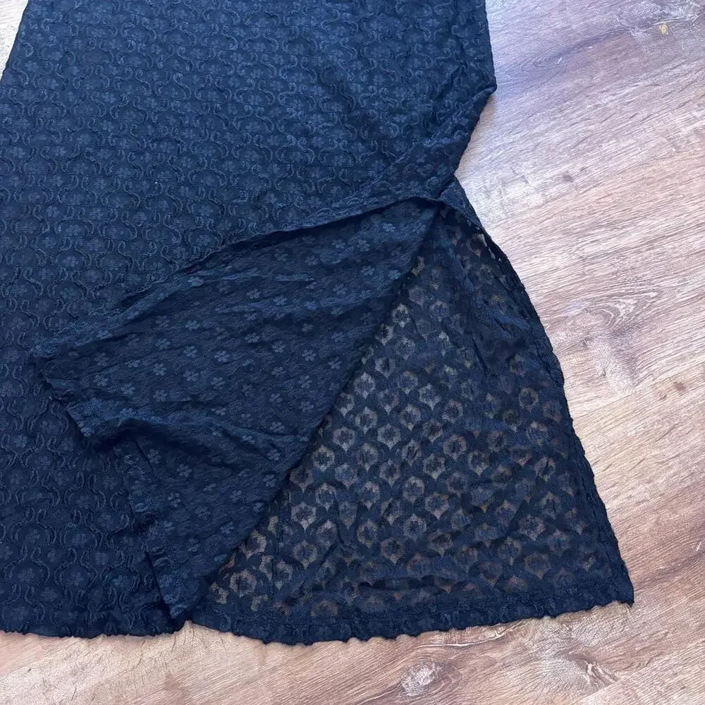 goth fairy lace slit dress coverup body soul black swim beach pool summer